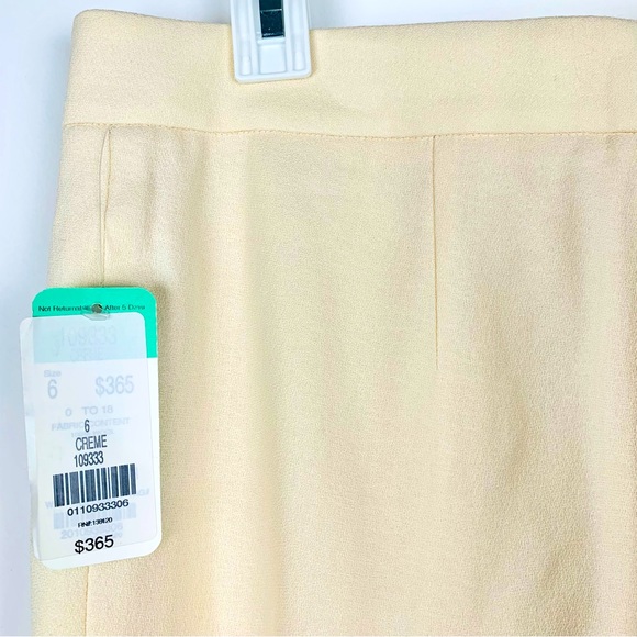 $365 Carlisle New York Creme Beige 100% Wool Luxury Dress Pants Women's Size 6 - Picture 8 of 13